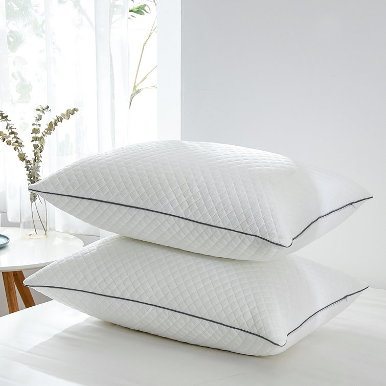 GOHOME Adjustable Luxury Down Alternative Medium Support Pillow